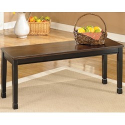 Owingsville Dining Room Bench, Black/Brown