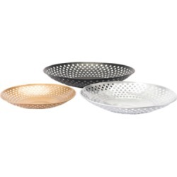 Home Accents Shallow Bowls (Set of 3), Multi