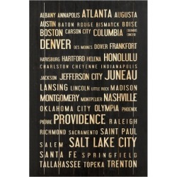 Home Accents USA Cities Wall Art, Black