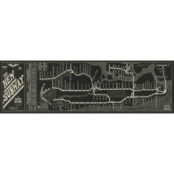 Giclee Subway Map Wall Art, Black/White