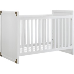 Baby Relax Miles 2-in-1 Convertible Crib, White