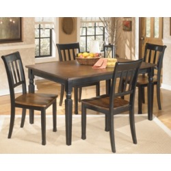Owingsville Dining Room Table, BlackBrown