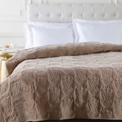 Paisley King/King CA Quilt, Taupe