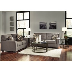 Tibbee 5-Piece Living Room Set, Slate