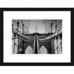 Giclee Brooklyn Bridge Wall Art, Black/White
