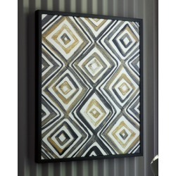 Priela Wall Art, Black/Gold Finish