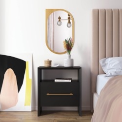 TOV Furniture Libre Nightstand, Black