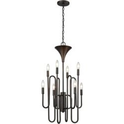 Eight Light Chandelier Oil Rubbed Bronze Finish, Oil Rubbed Bronze