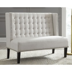 Beauland Accent Bench, Ivory