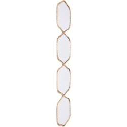 Modern Gold Finished Mirror, Gold