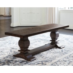 Hillcott Dining Room Bench, Dark Brown