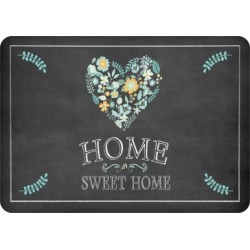 Home Accents Premium Comfort 1'10" x 2'7" Home Sweet Home Mat, Black