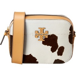 Tory Burch McGraw Leather & Haircalf Camera Bag