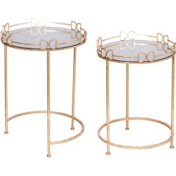 A & B Home Set of 2 Side Table