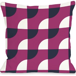 One Bella Casa "Fuchsia Janelle" Decorative Pillow