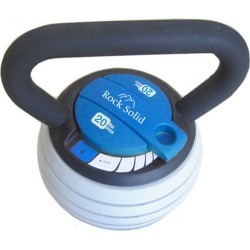 Rock Solid Adjustable 5-20lb Kettlebell