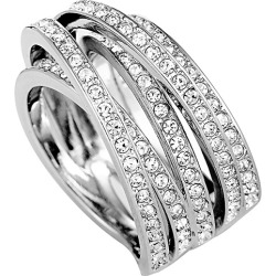 Swarovski Crystal Stainless Steel Ring