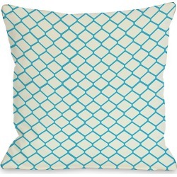 One Bella Casa "Ivory Fence" Decorative Pillow