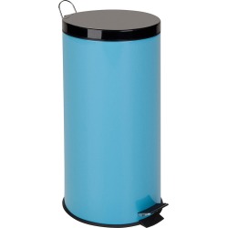 Honey-Can-Do 30L Blue Metal Step Trash Can