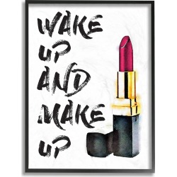 Stupell Wake Up And Make Up by Amanda Greenwood Framed Art found on Bargain Bro from Ruelala for USD $22.79