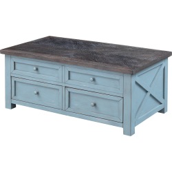 Bar Harbor Two Drawer Lift Top Cocktail Table