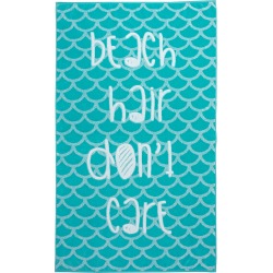 Cosmopolitan Beach Hair Don't Care Woven Jacquard Beach Towel