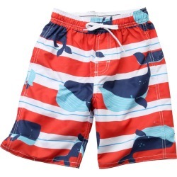 Wes Willy Whale Strip Swim Trunk T-Shirt