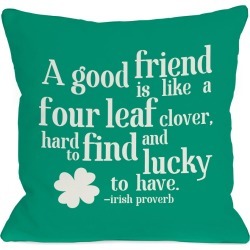 One Bella Casa "Good Friend" Decorative Pillow