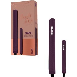 Hair Rage Beauty Duo 1-25in and 0.5in Travel Size Tourmaline Duet Flat Iron Set