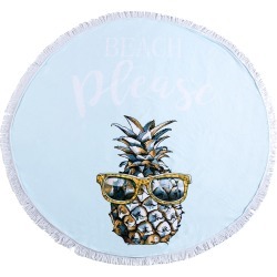 Shiraleah Beach Please Round Beach Towel