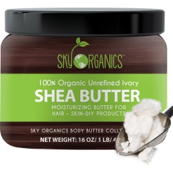 Sky Organics 16oz Organic Unrefined Shea Body Butter