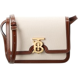 Burberry TB Small Two-Tone Canvas & Leather Shoulder Bag found on Bargain Bro from Ruelala for USD $1,405.99