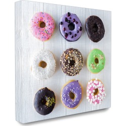 Stupell Industries Colorful Donut Grid found on Bargain Bro from Gilt City for USD $30.39