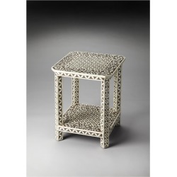 Butler Amelia Brown Bone Inlay Side Table