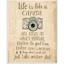 Stupell The Stupell Home Decor Life Is Like A Camera Inspirational found on Bargain Bro from Gilt City for USD $22.79
