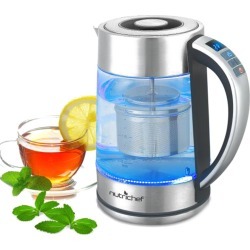 NutriChef Digital Hot Water Glass Kettle