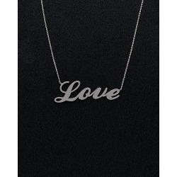 Italian Silver Love Necklace