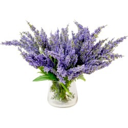 Creative Displays 15in Purple Heather in Water Jar