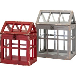 IMAX Set of 2 Berry Patch Terrariums