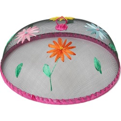 Woodard & Charles Set of 4 Gerber Daisy Food Domes