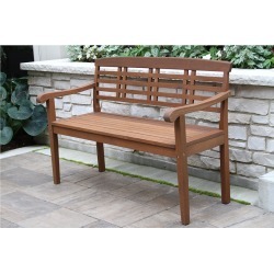 Outdoor Interiors Parkway Eucalyptus Bench