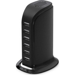 LAX Gadgets 6-Port USB Desktop Charging Station