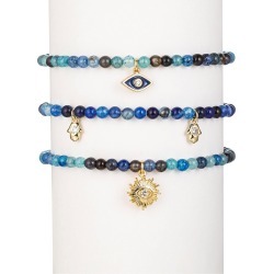 Eye Candy LA The Luxe Collection Agate Charm Stretch Bracelet found on Bargain Bro Philippines from Gilt for $25.99