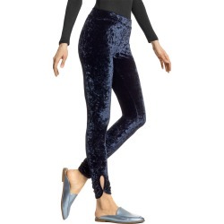 HUE Keyhole Crushed Velvet Leggings