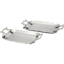 IMAX Set of 2 Zimmer Decorative Trays