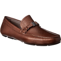 Salvatore Ferragamo Amer Buckle Leather Driver
