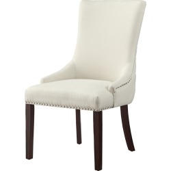 Set of 2 Inspired Home Ruben Linen Dining Chair
