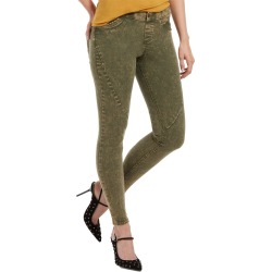 HUE Washed Twill Leggings