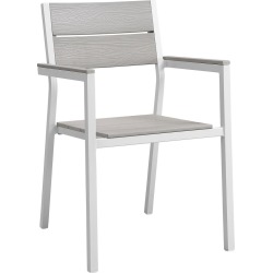 Modway Maine Dining Outdoor Patio Aluminum Armchair