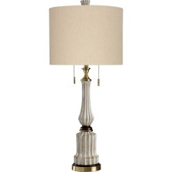 Style Craft 38in Souga Cream Table Lamp